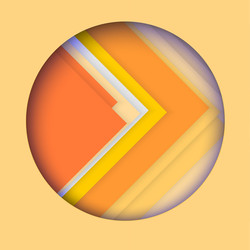 abstract geometric pattern paper color layers vector image