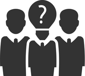 problem solving team icon vector image