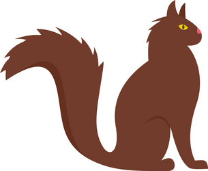 cat icon flat style vector