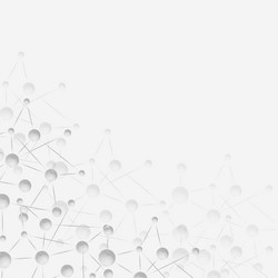 molecule structure gray background vector image
