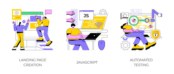 web programming abstract concept vector image
