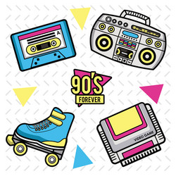 I love 90s cartoons Royalty Free Vector Image - VectorStock
