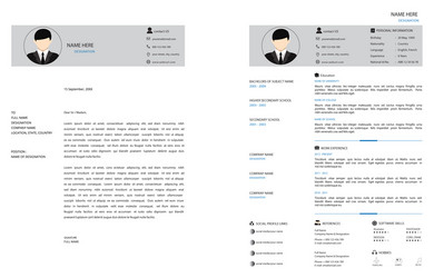 Bio data template vector