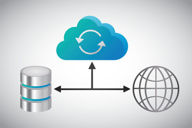 global sphere data center web hosting vector image