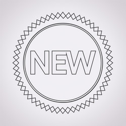 New sign icon vector