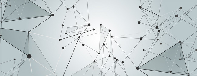 technology connect with lines and dots vector image