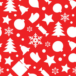 Christmas seamless pattern vector