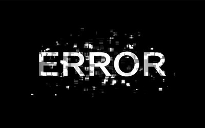 glitch error no signal template digital video vector image