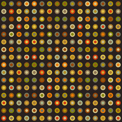vintage seamless background of round elements dots vector image