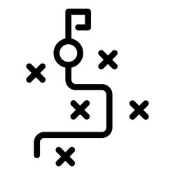 algorithm scheme representing decision making vector image