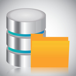 file archive data center web hosting vector image