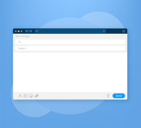 browser window or web vector image
