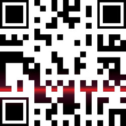 isolated qr code design vector image