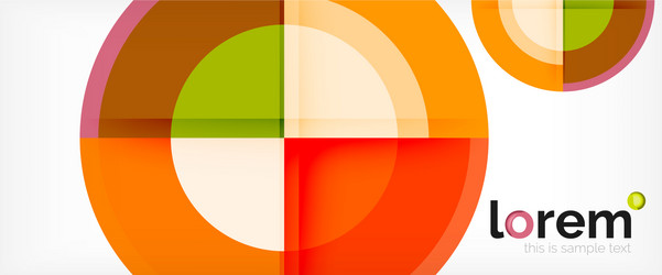 multicolored round shapes abstract background vector image