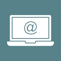 email inbox icon vector image