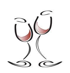 Wine glass Royalty Free Vector Image - VectorStock