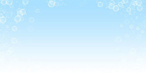 random soap bubbles abstract background blowing b vector image