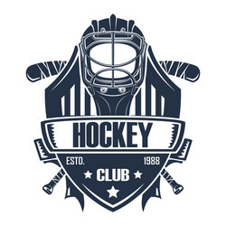 rgbhockey badge club Vector Image