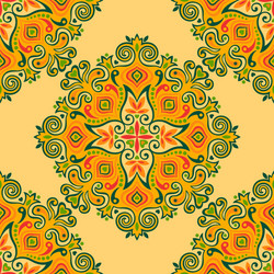 seamless background with abstract ethnic pattern vector image