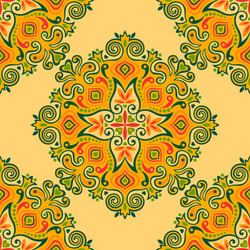 Seamless background with abstract ethnic pattern vector