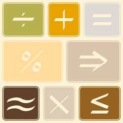 seamless pattern with mathematical symbols vector image