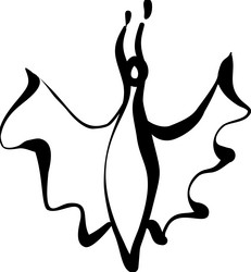 Bat Icon - Gothic Style Vector Image