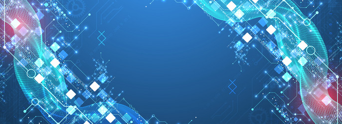 abstract data background with wireframe wave vector image