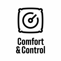 Comfort and control information sign vector