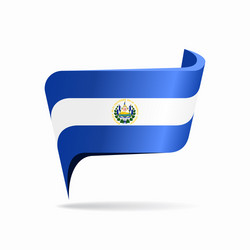 El salvadoran flag map pointer layout vector