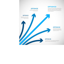 Infographics template with arrows Royalty Free Vector Image