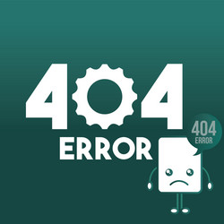 404 error page not found vector image