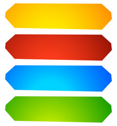 abstract button or banner backgrounds shapes vector image