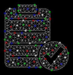 bright mesh network apply form with flash spots vector image