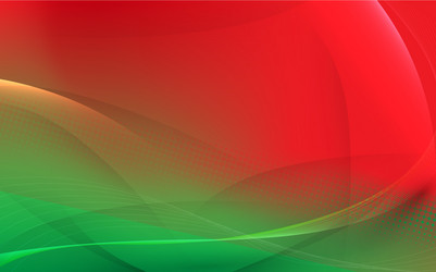 Dynamic Red and Green Abstract Background vector image