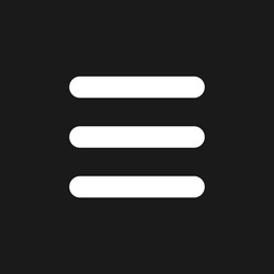 hamburger like menu dark mode glyph ui icon vector image