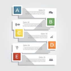 infographic report template layout vector image