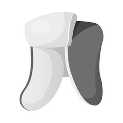 isolated object of headgear and cap icon set vector image
