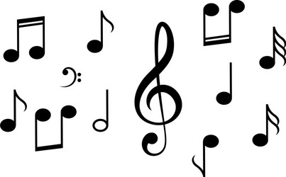 Music notes icon vector