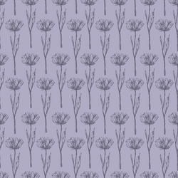 Rustic flower seamless pattern vector