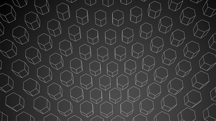 abstract black hexagon background 3d hexagonal vector image