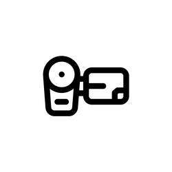 handy cam icon computer component outline vector image