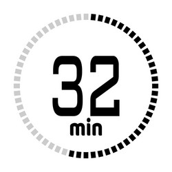 minutes countdown timer vector image
