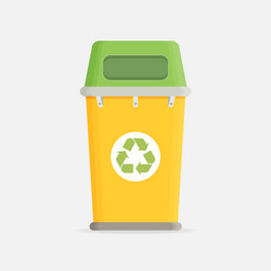 Waste sorting garbage bin vector