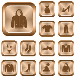 Clothes buttons vector