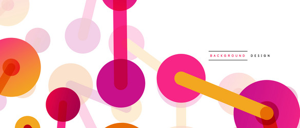 abstract background round dots connected by lines vector image