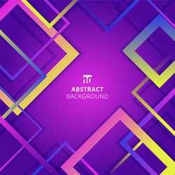 abstract geometric square border pattern colorful vector image