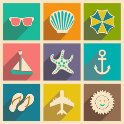 flat with shadow concept and mobile application vector image