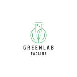 Green lab logo Royalty Free Vector Image - VectorStock