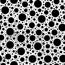 seamless pattern with random sized dots vector image