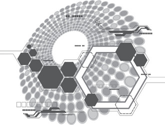 abstract technology design vector image